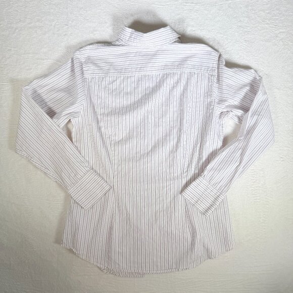 Gap Fitted Womens Button Down Purple Stripped Buisness/Office wear Size 10 - Picture 3 of 7